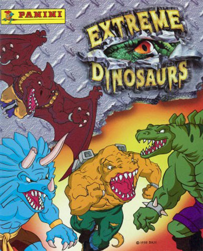 Extreme Dinosaurs album delle figurine